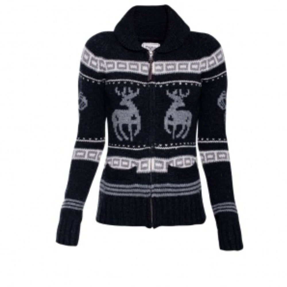 Aritzia TNA Sea to Sky Reindeer Lambswool Sweater - Picture 4 of 4